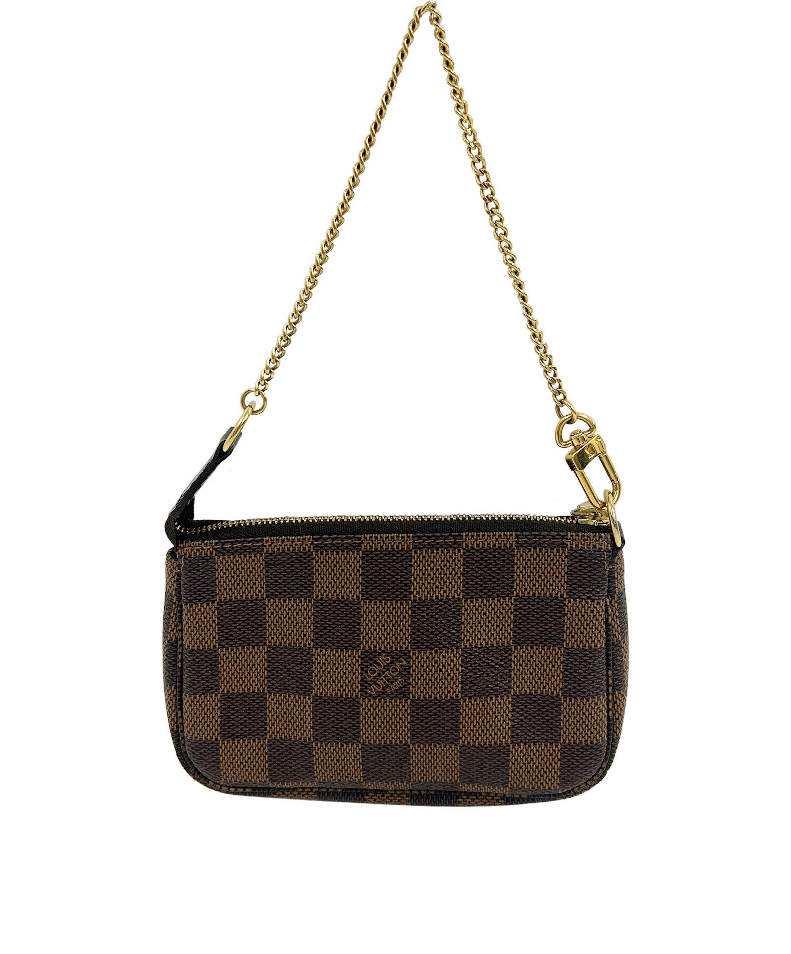 Mini Pochette, 450&euro;, Bolso, Marrón, Canvas - General, Vista trasera